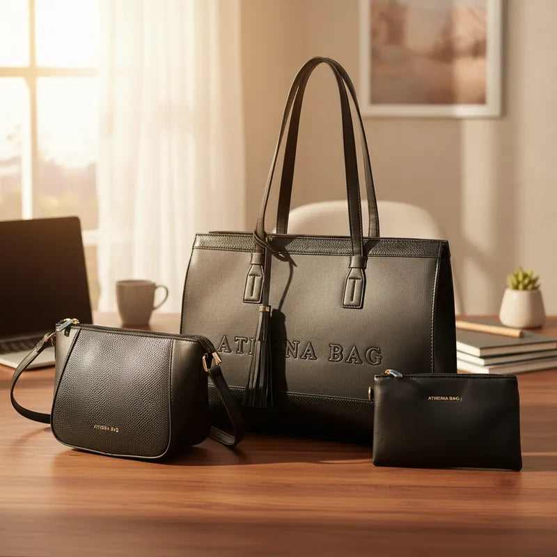 Cartera Portalaptop 16' Athena Bag - Set De 3 Piezas reliev