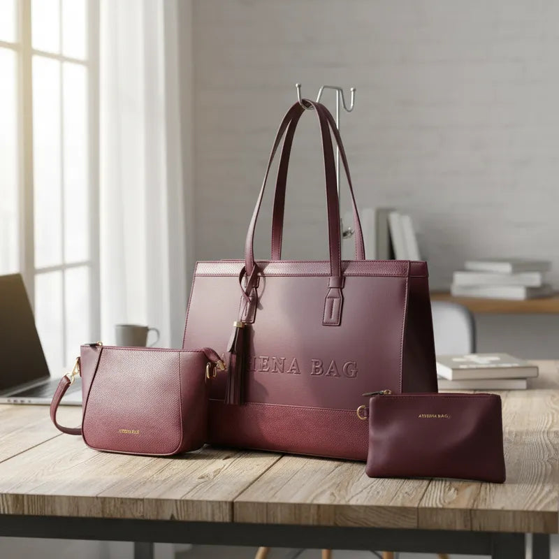 Cartera Portalaptop 16' Athena Bag - Set De 3 Piezas reliev