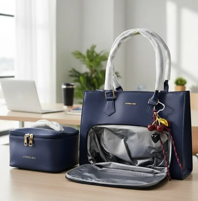 Cartera portalaptop 14´ con portalonchera - 2 piezas AB premium