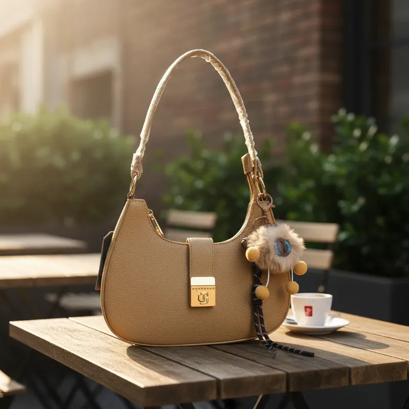 Cartera baguette con charm Unibella