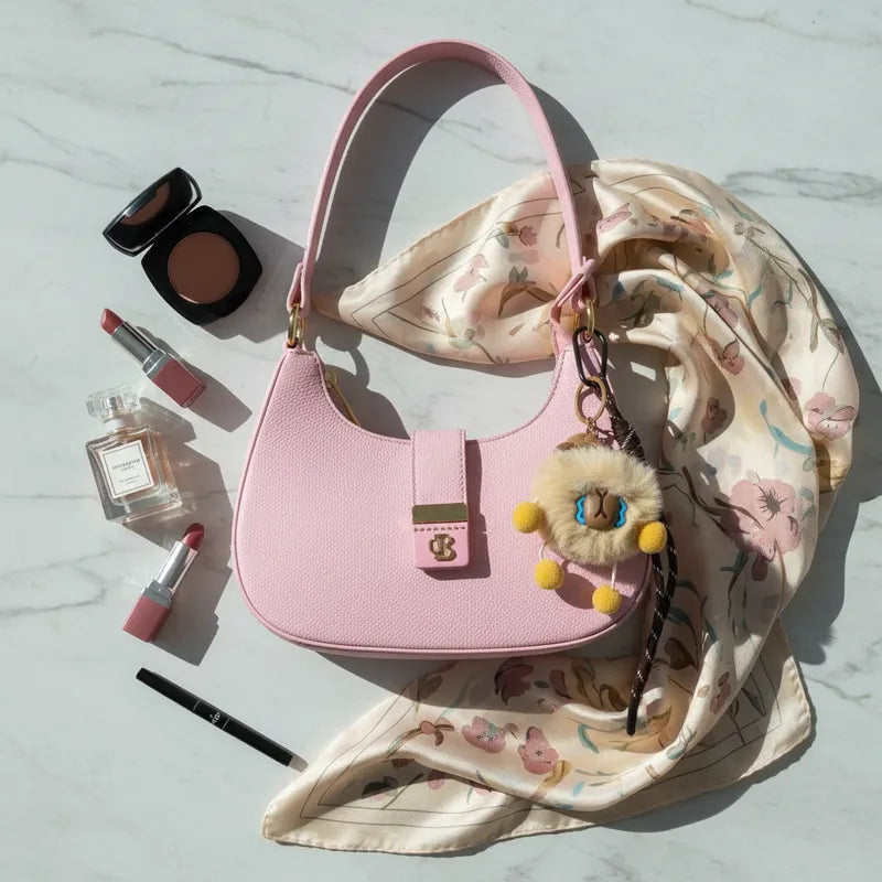 Cartera baguette con charm Unibella