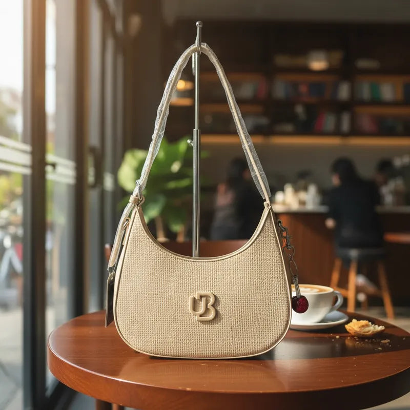 Cartera baguette con charm cereza Unibella