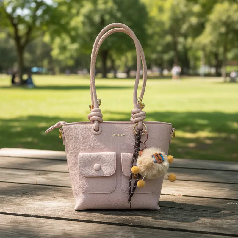 Cartera morral baguette unibella con charm